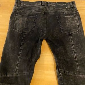 Balmain black mens jeans size 30w 32l